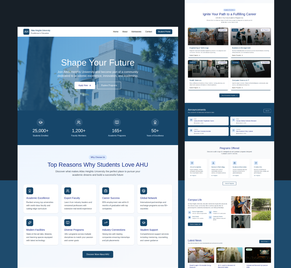 University Portal AI preview 1